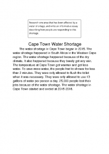 Angelina Abrahamyan – Water Report