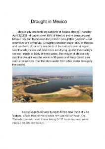Josue Rivera – Water Report